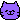 smiling purple cat